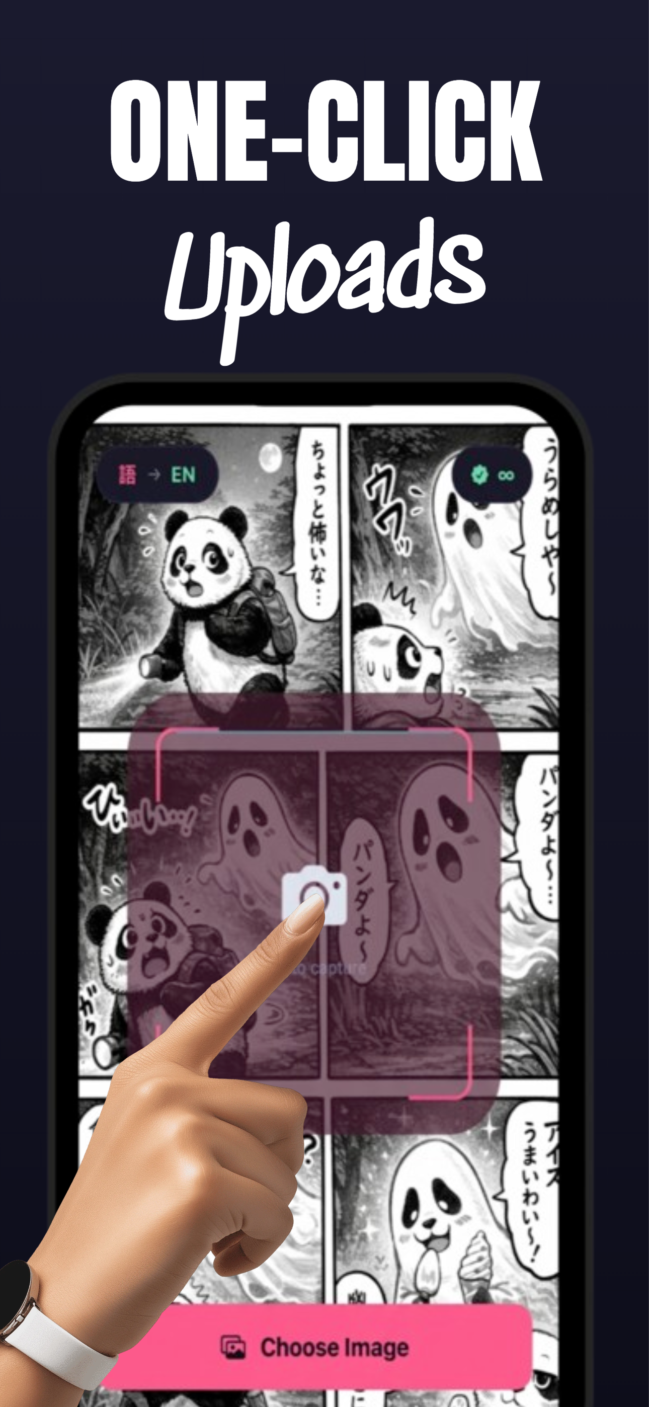 Suki Translate camera and gallery upload screen