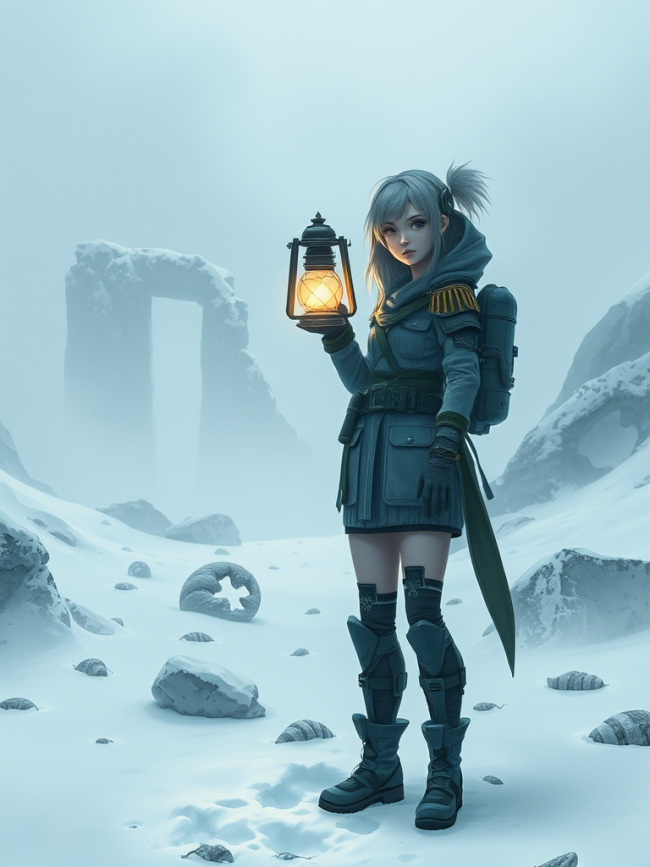 A Frozen Girl Lives On The Mountain Behind The Castle