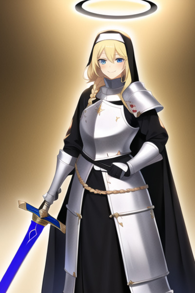 A Powerful Martial Artist Reincarnates as a Nun Knight
