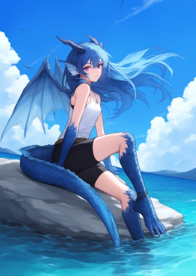 Half-Human, Half-Dragon NPC in the Game